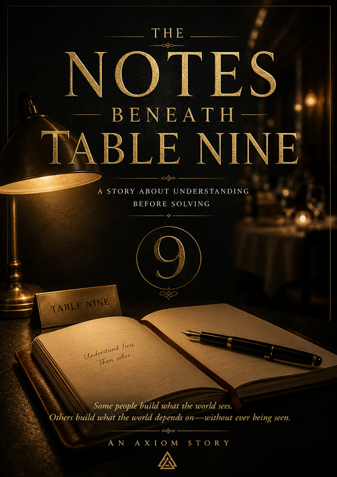 The Notes Beneath Table Nine — An Axiom Story